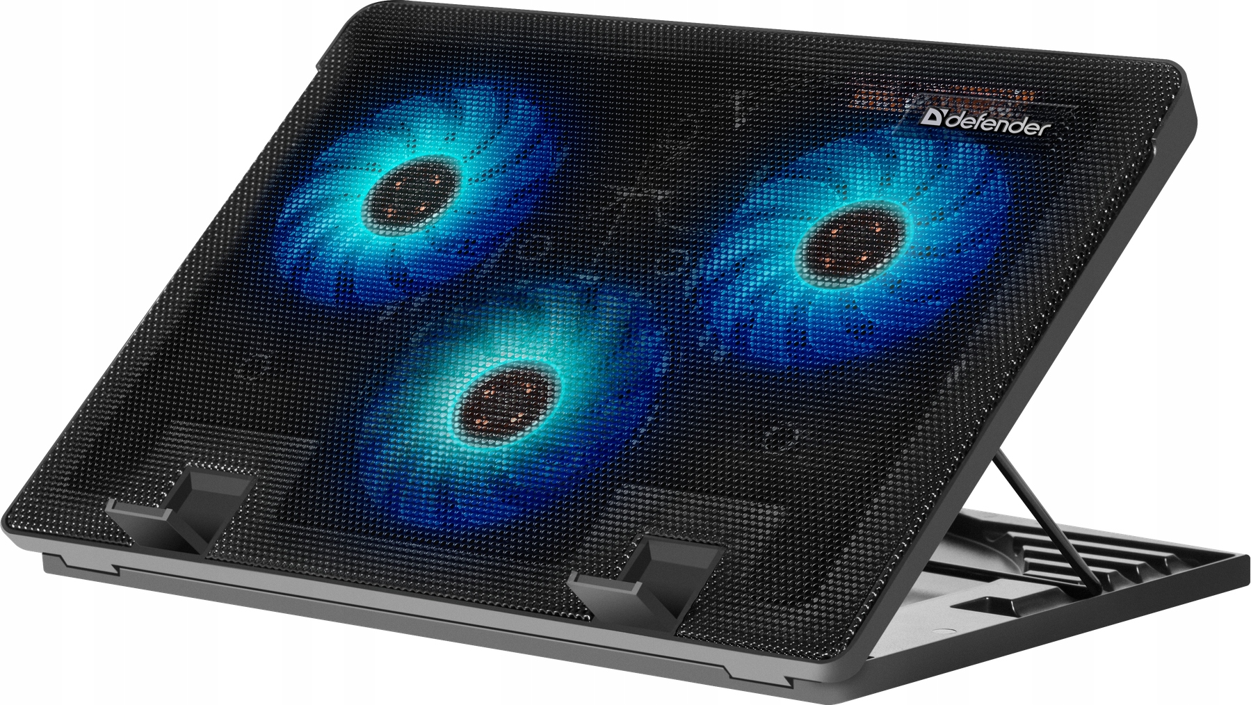 Kovová chladiaca podložka pod notebook Defender NS-501 s rozmermi 15,6"-17"